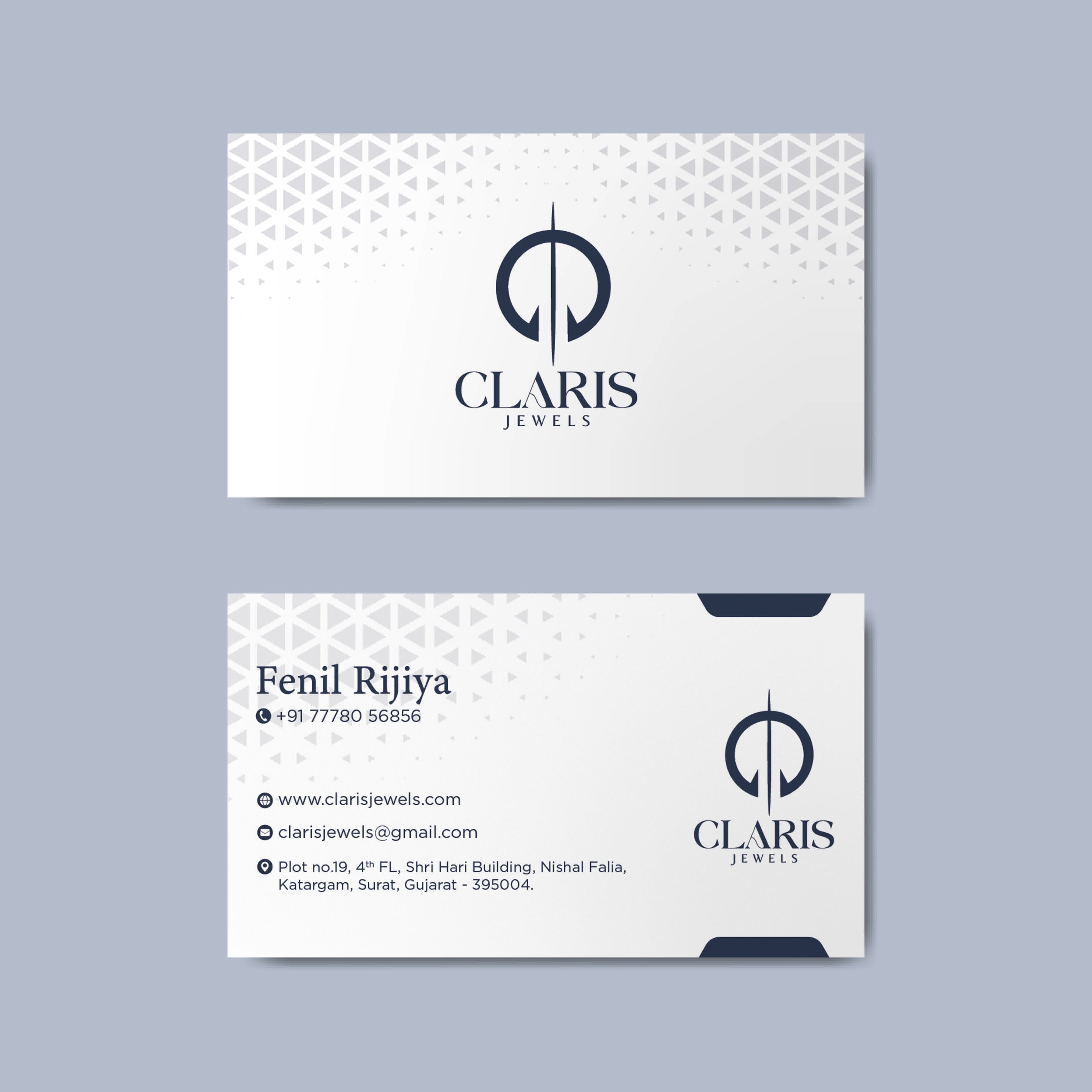 Custom Jewelry & Diamond Visiting Card Design | Stores, Designers & Print-Ready