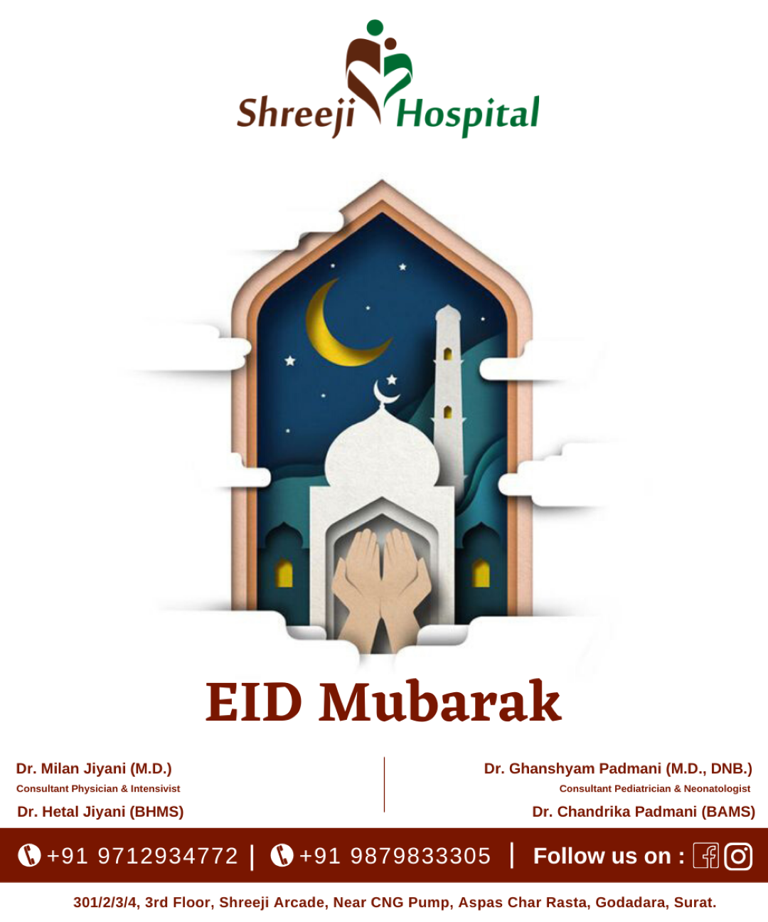 Festive Healthcare Post — Caring for You This Season (Diwali • Navratri • New Year more)