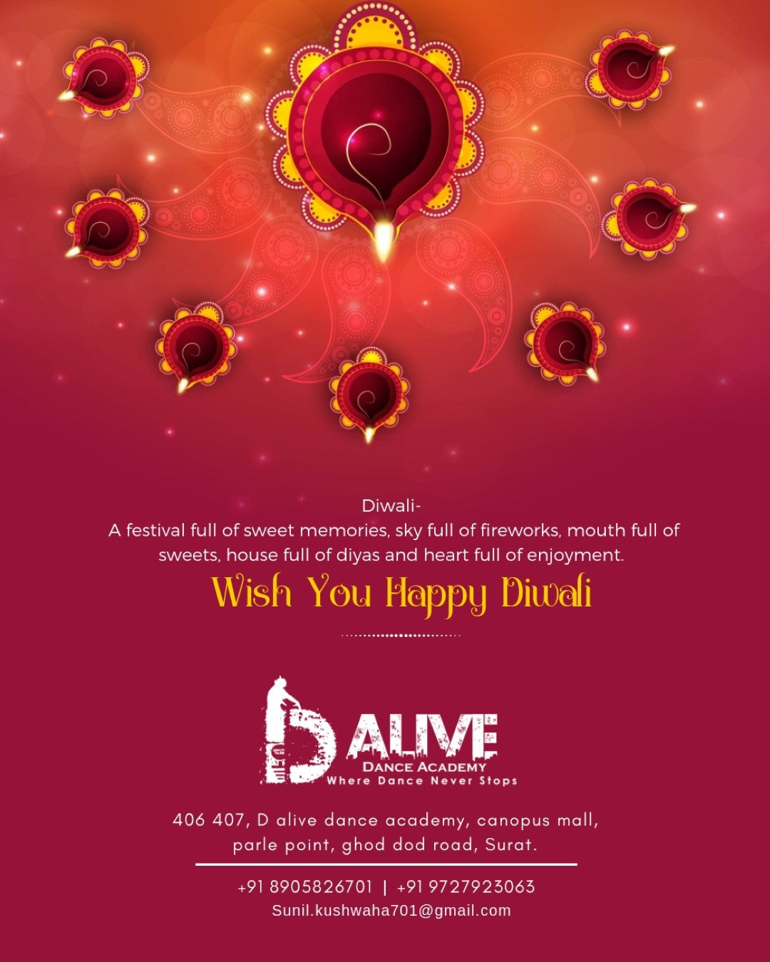Dance Classes Festival Post — Move to the Beat This Season (Navratri • Diwali • New Year more)