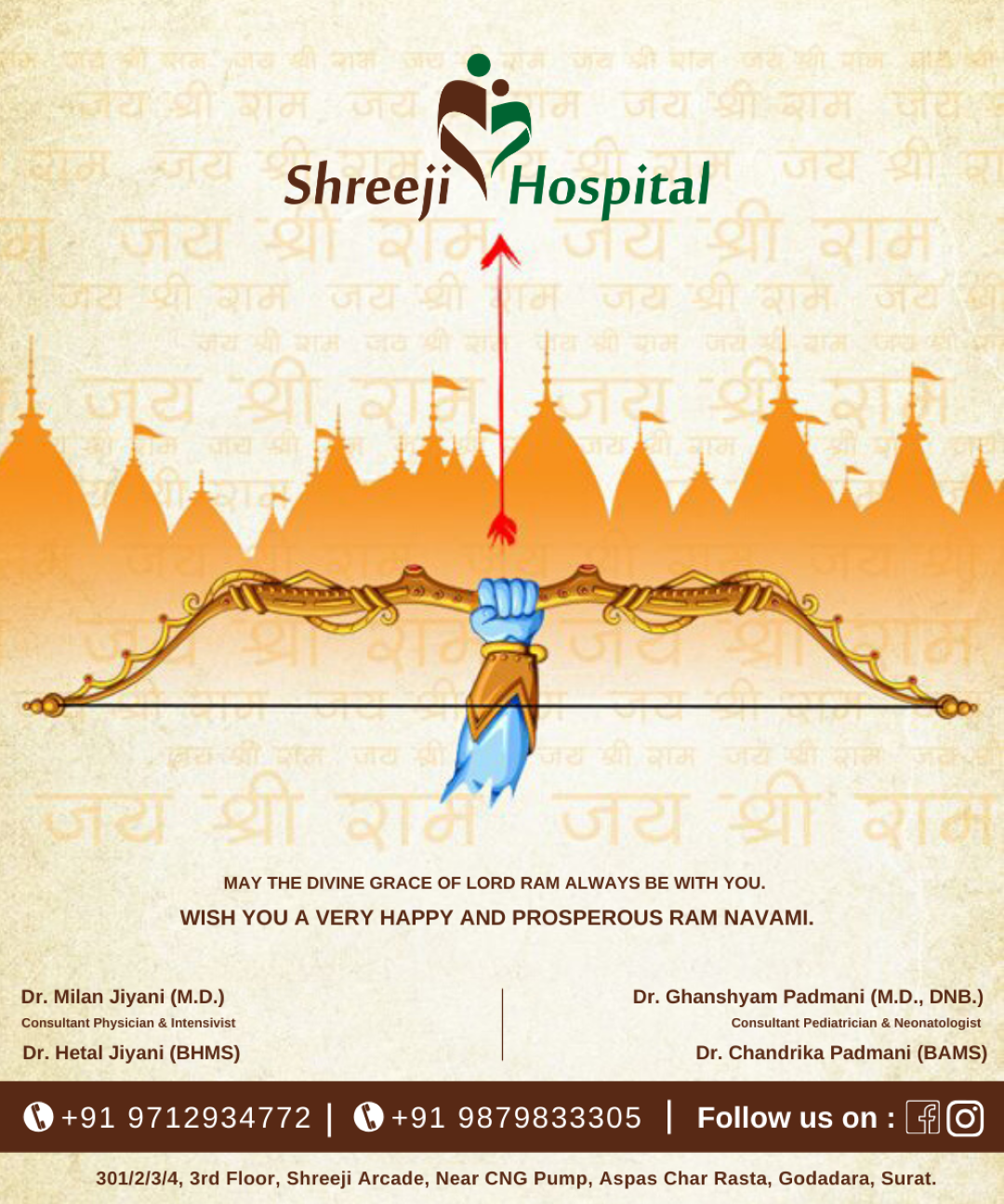 Festive Healthcare Post — Caring for You This Season (Diwali • Navratri • New Year more)