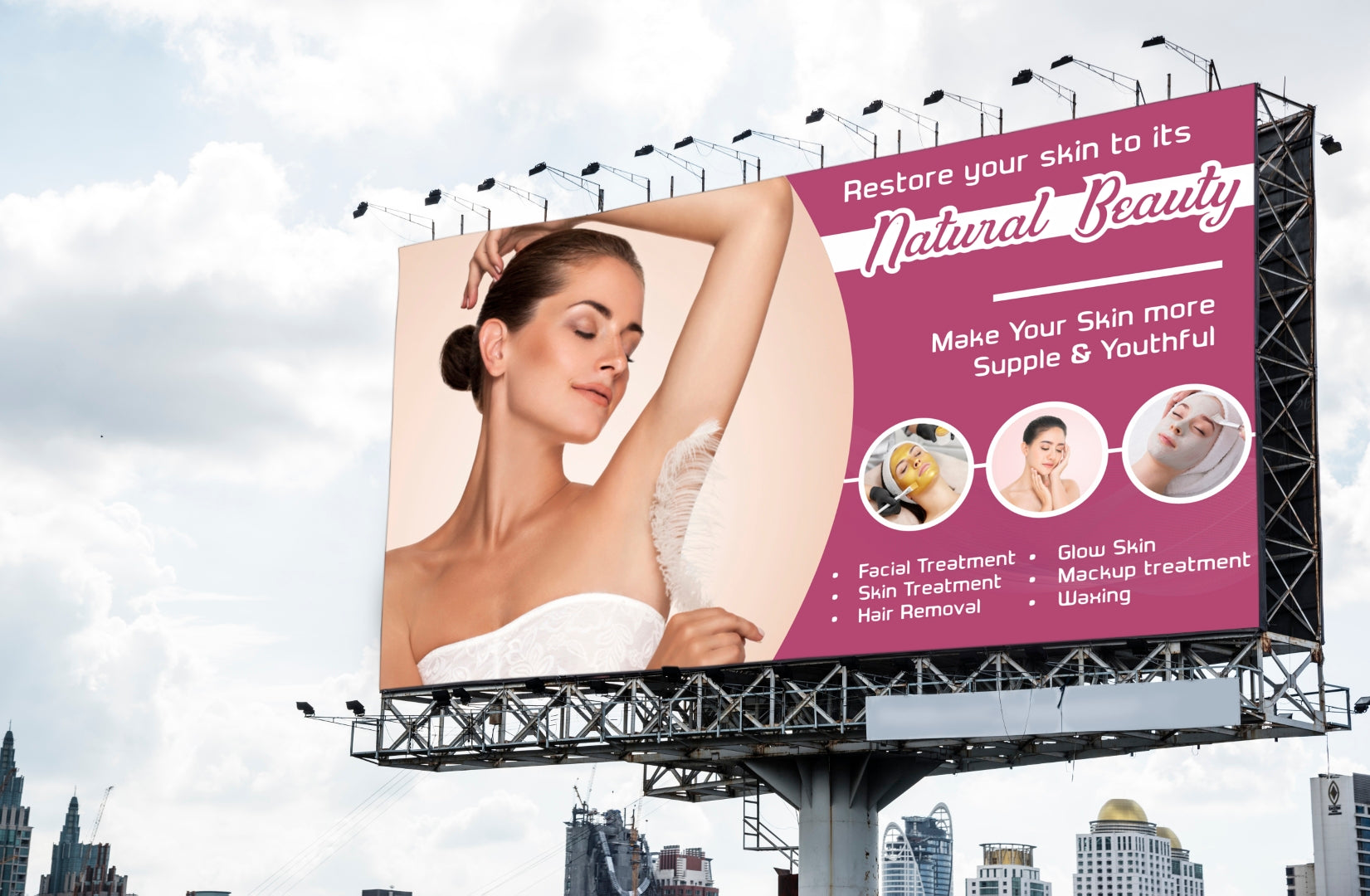 Radiate Elegance — Custom Banner & Hoardings for Beauty & Cosmetics