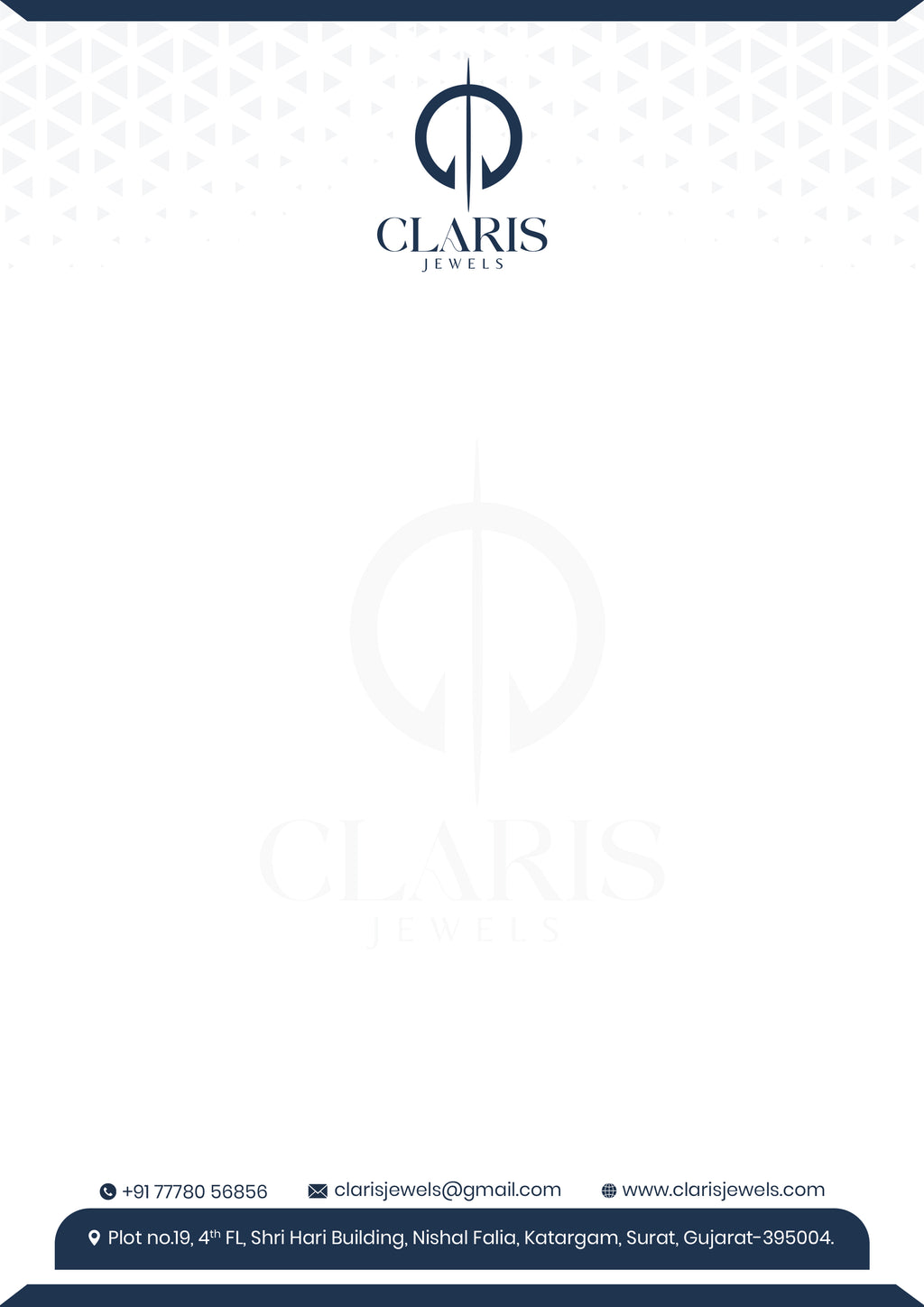 Custom Jewellery Letterhead Design | Print-Ready & Elegant
