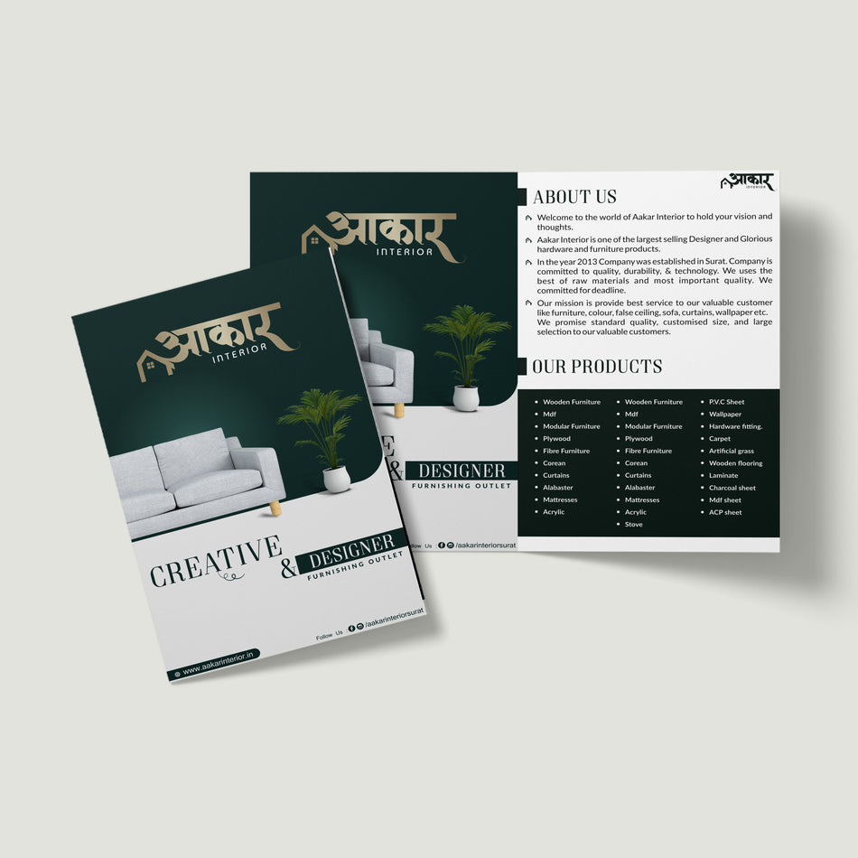 Modern Designs, Lasting Impressions — Interior Brochures