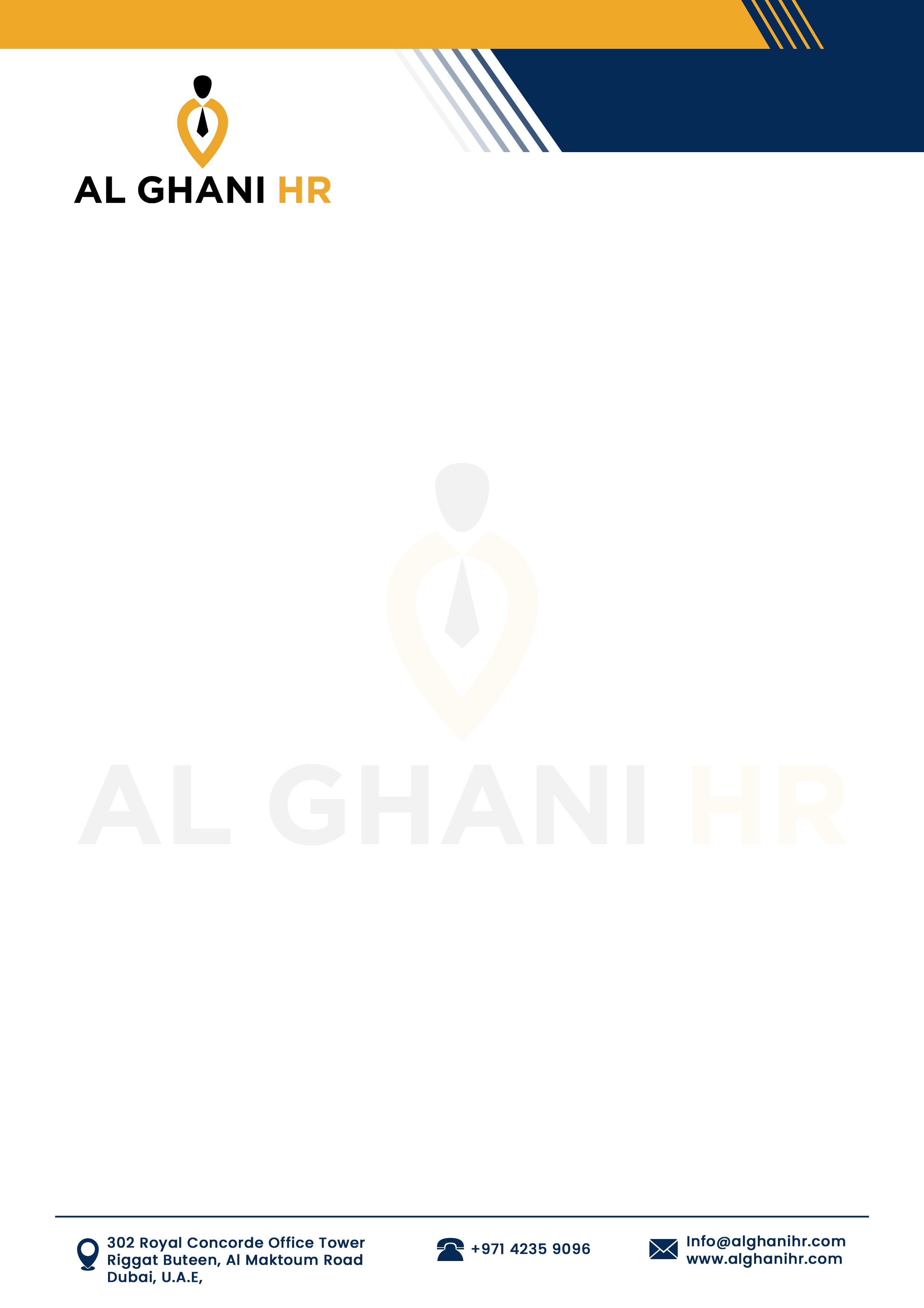 Custom Recruitment Agency Letterhead Design | Print-Ready & Professional