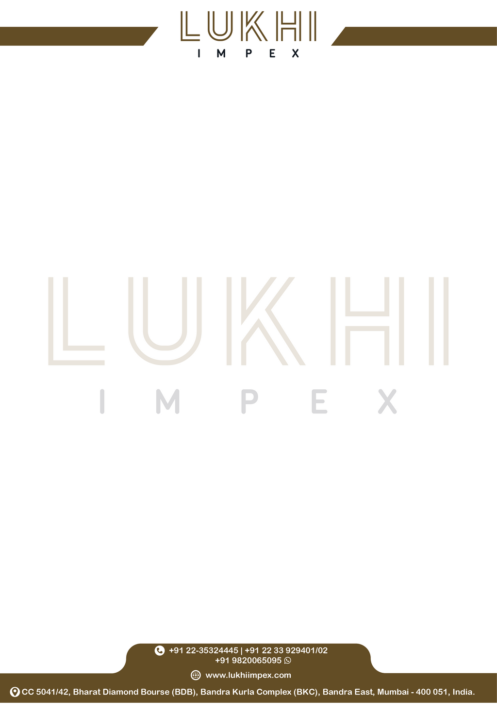 Custom Diamond Business Letterhead Design | Luxury & Print-Ready