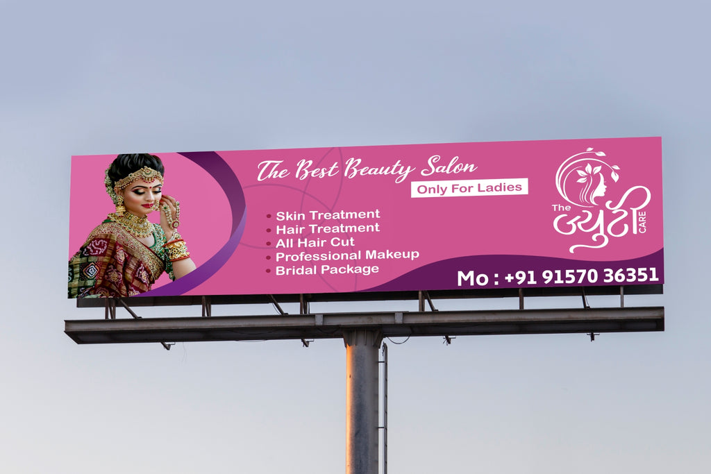 Radiate Elegance — Custom Banner & Hoardings for Beauty & Cosmetics