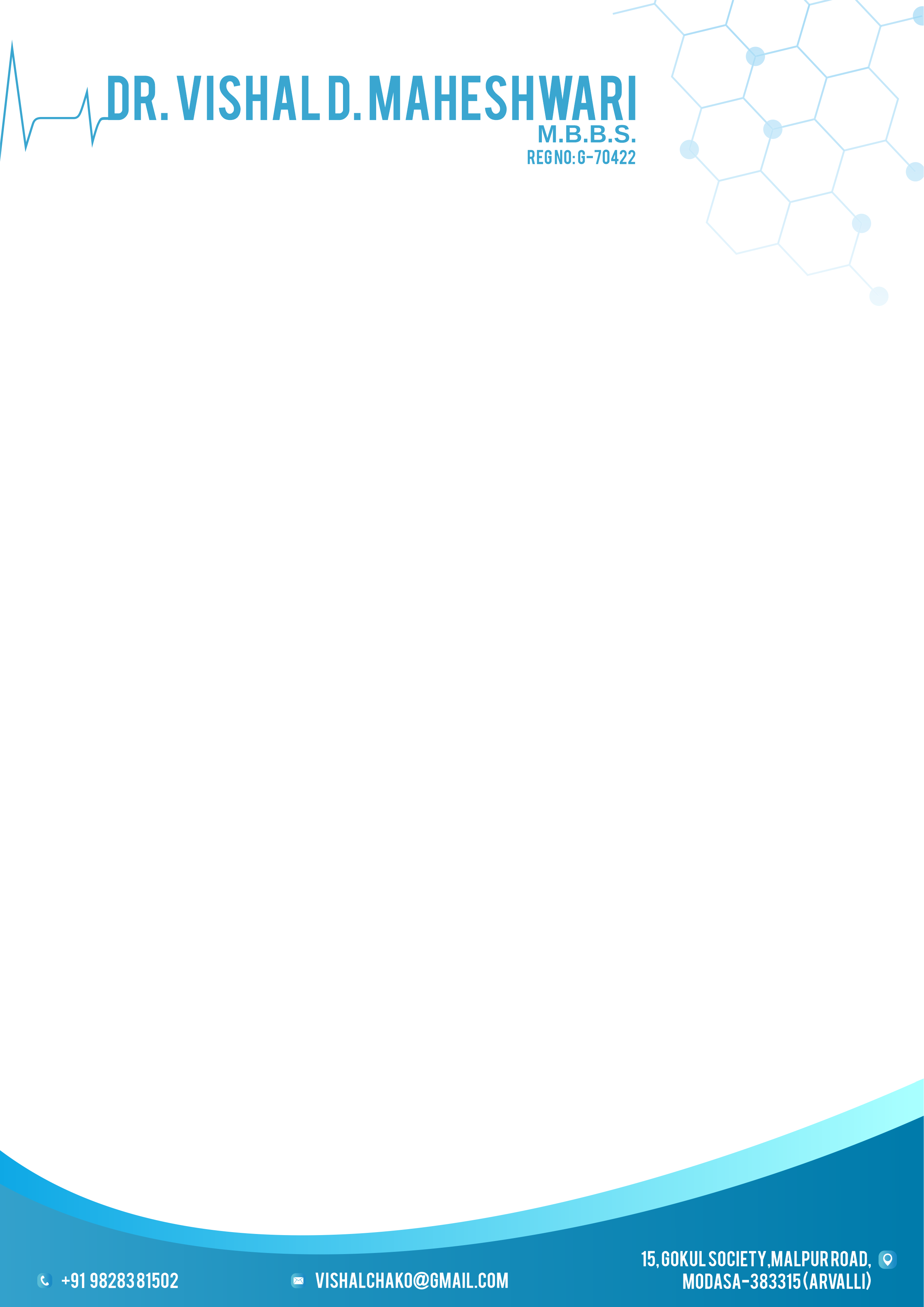 Custom Hospital & Healthcare Letterhead Design | Print-Ready