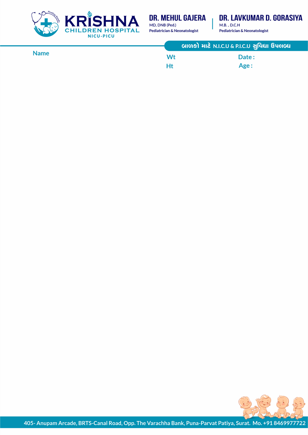 Custom Hospital & Healthcare Letterhead Design | Print-Ready