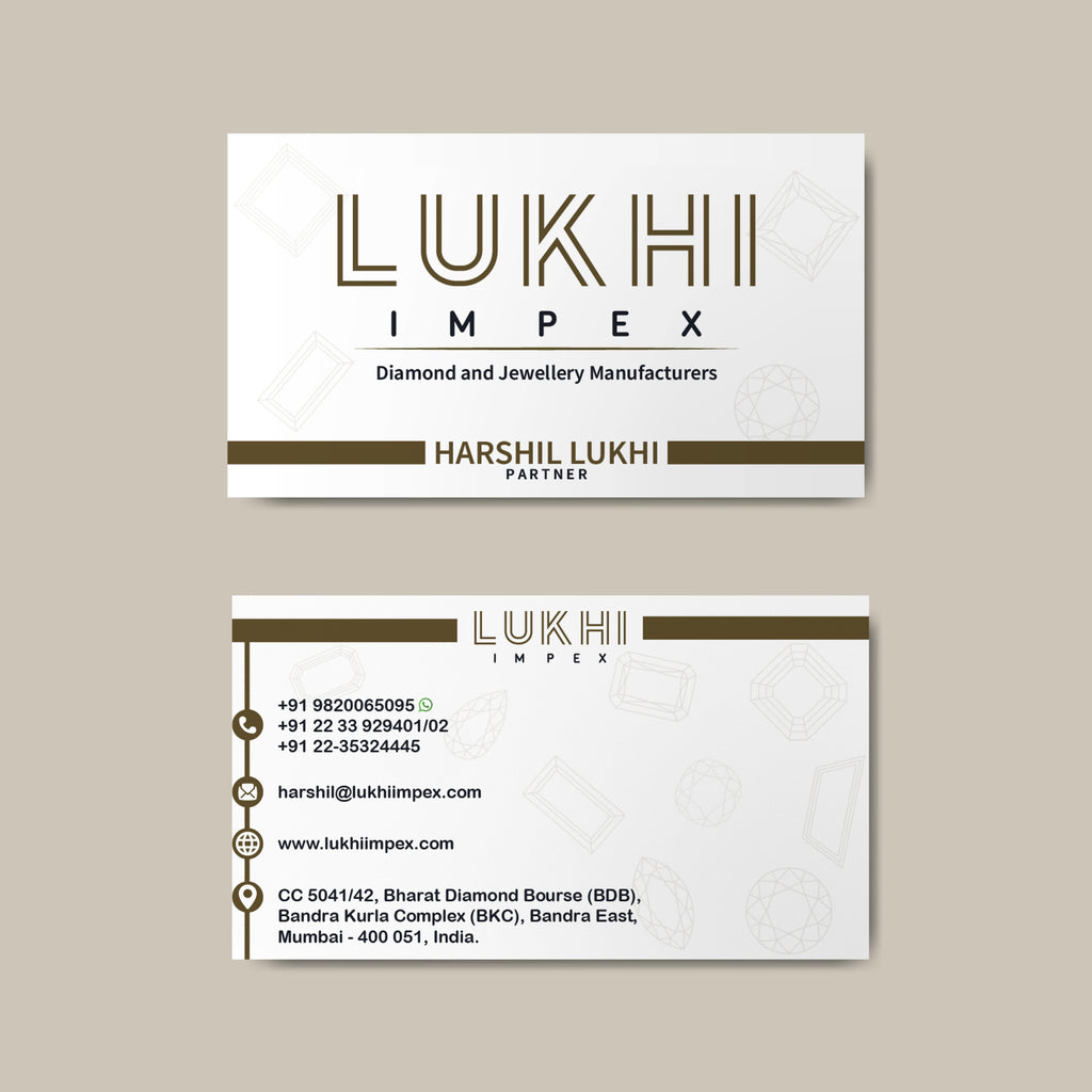 Spark & Prestige — Custom Visiting Cards for Diamond & Jewelry