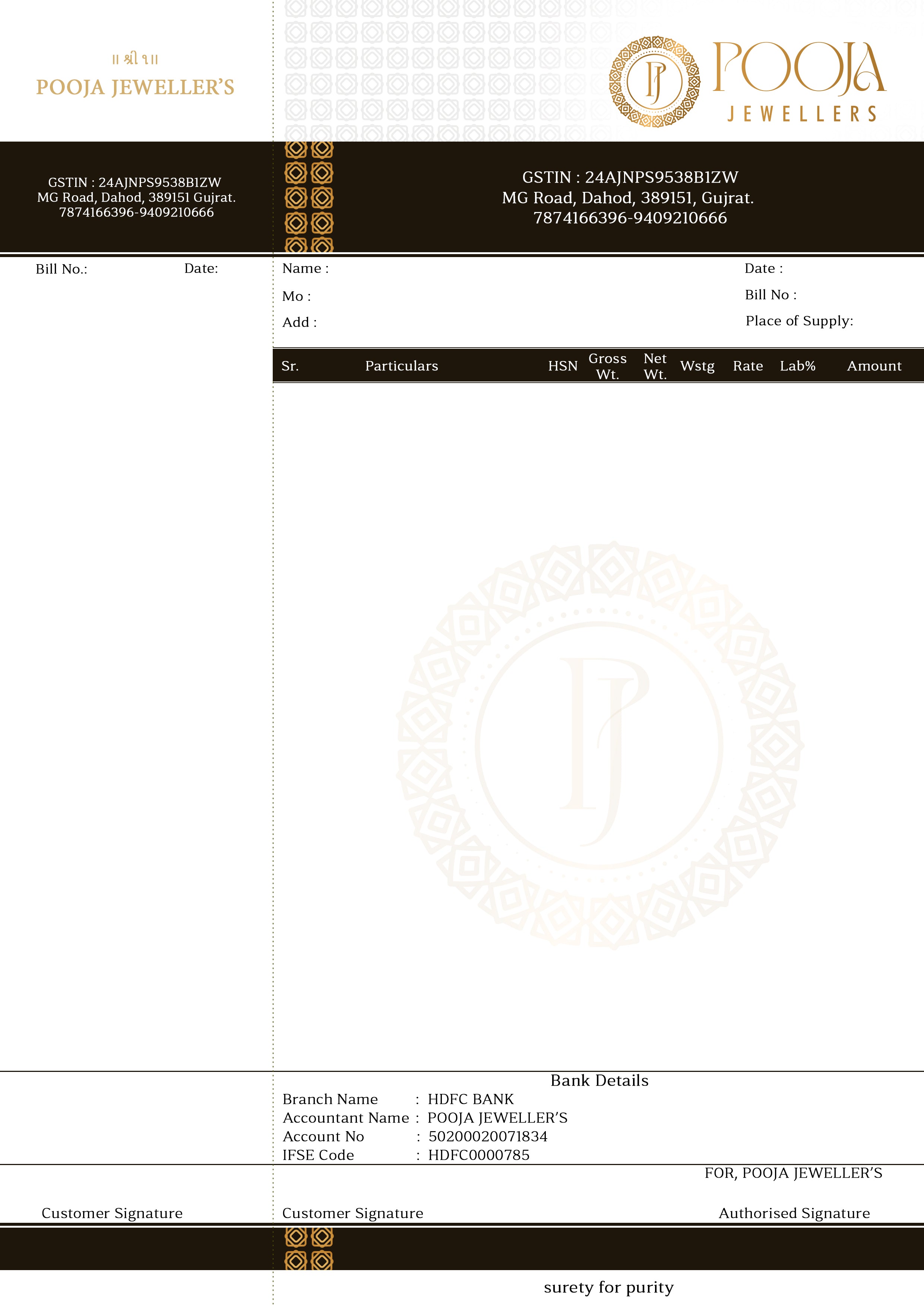 Custom Jewellery Letterhead Design | Print-Ready & Elegant