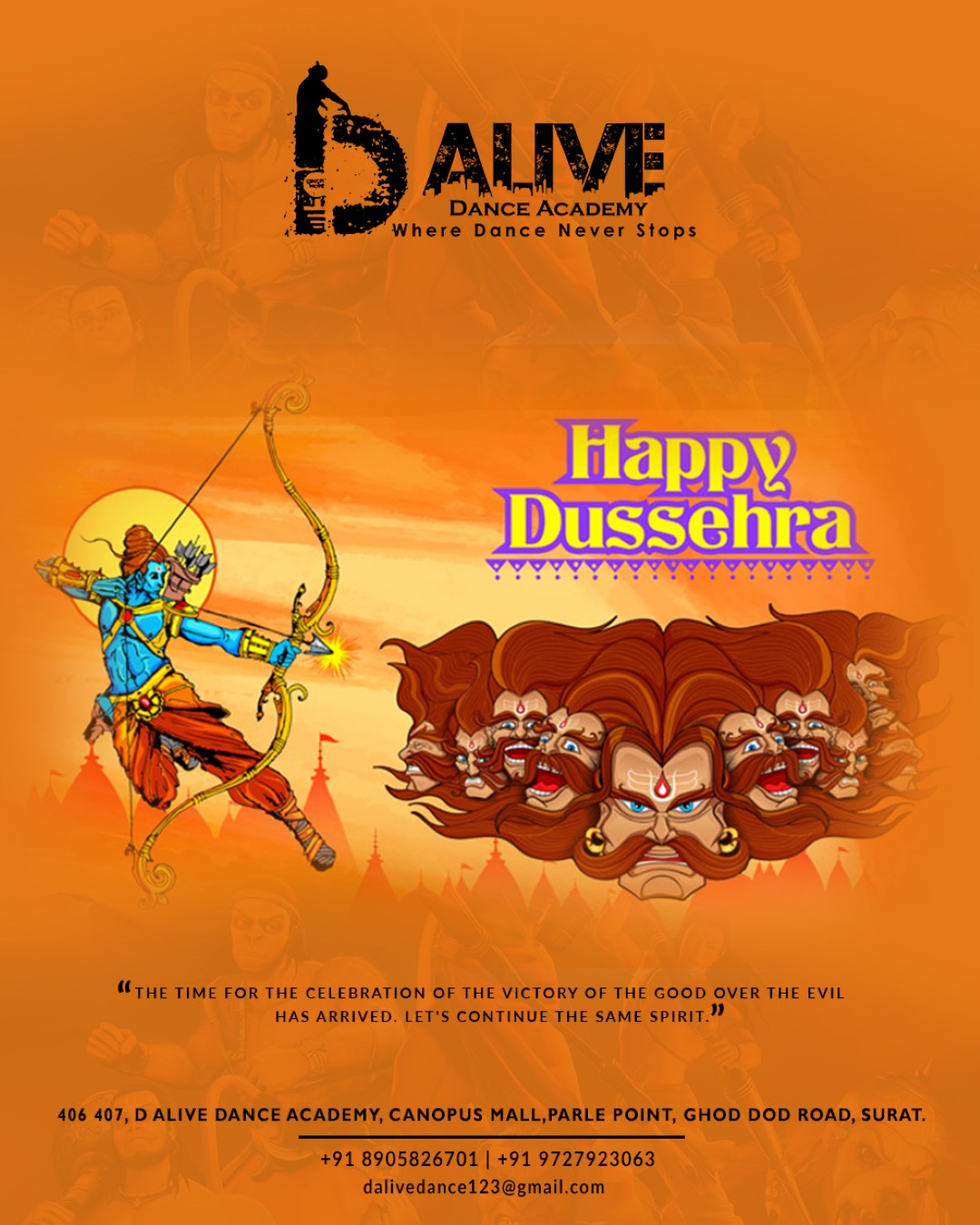 Dance Classes Festival Post — Move to the Beat This Season (Navratri • Diwali • New Year more)