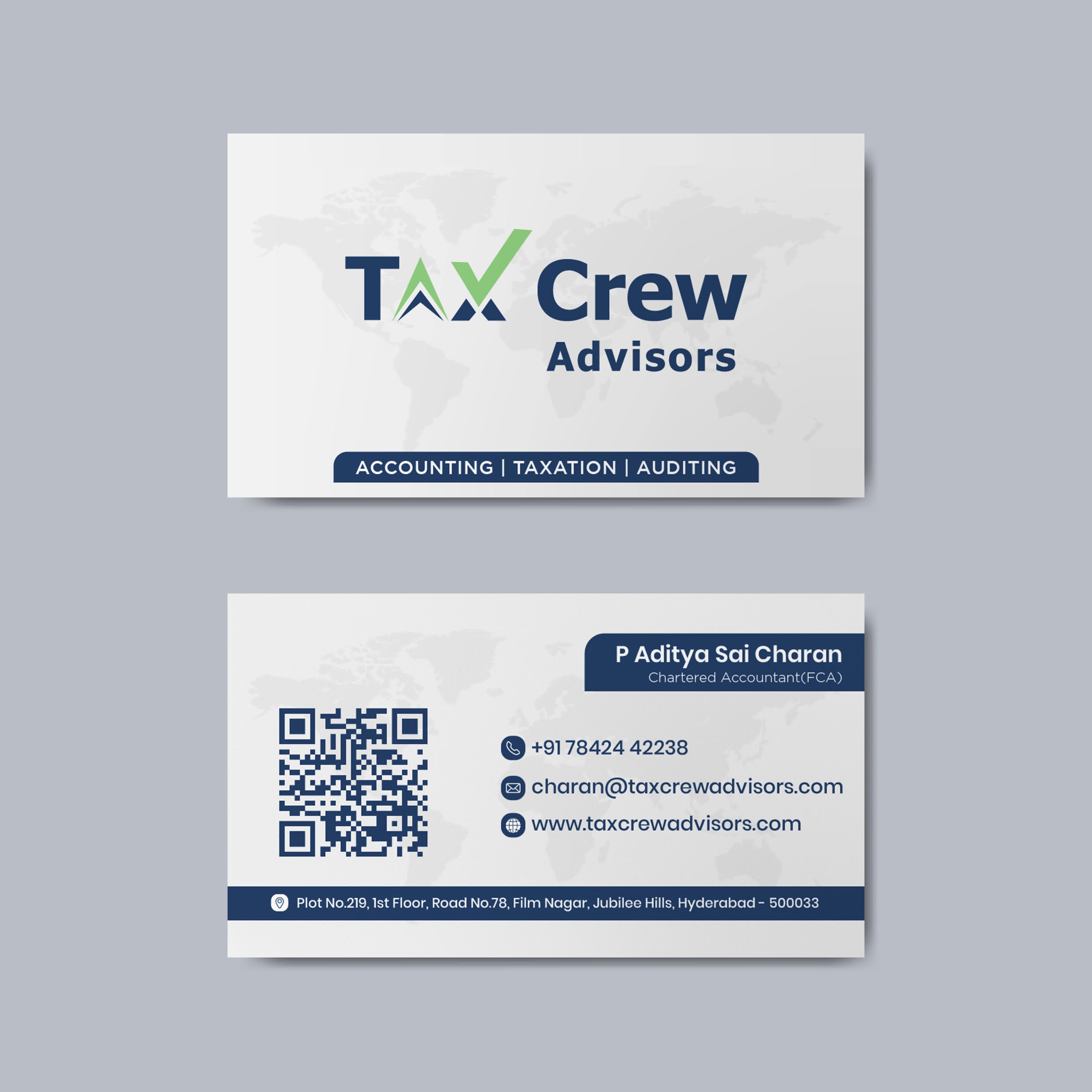Ledger & Legacy — Custom Visiting Cards for CAs