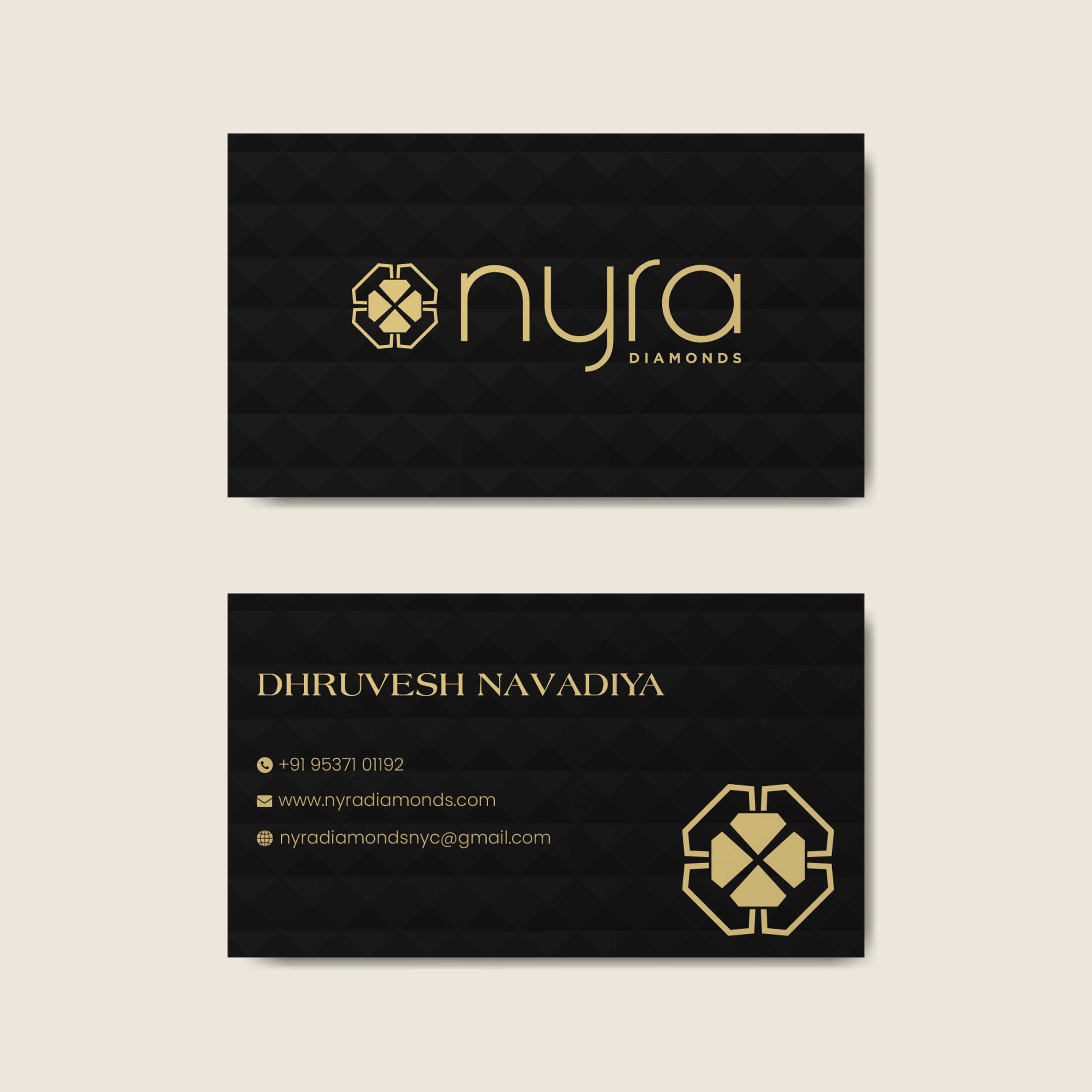 Spark & Prestige — Custom Visiting Cards for Diamond & Jewelry