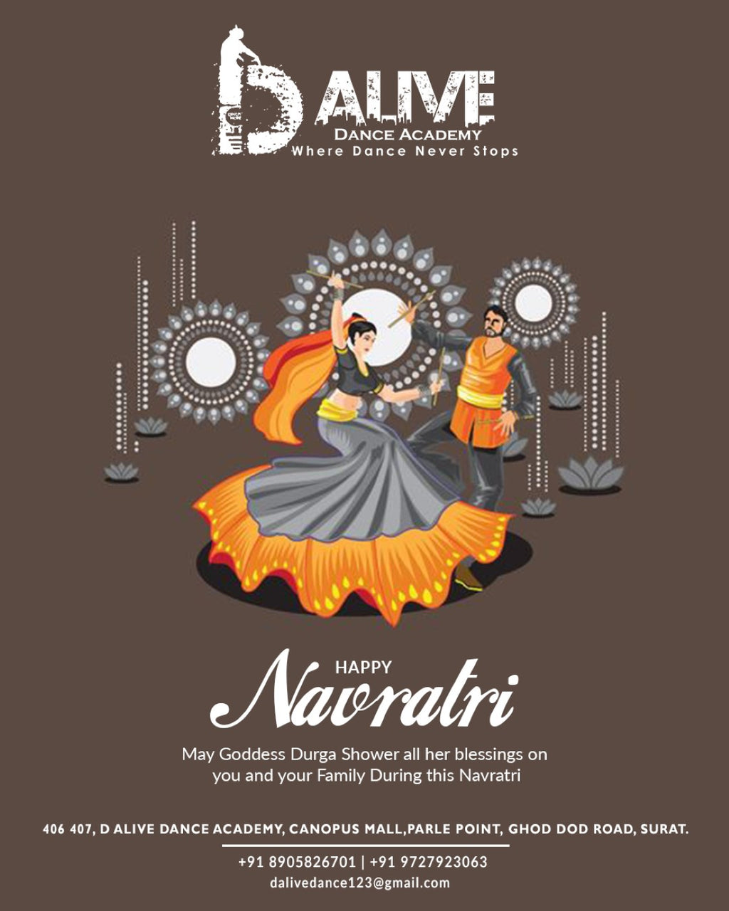 Dance Classes Festival Post — Move to the Beat This Season (Navratri • Diwali • New Year more)