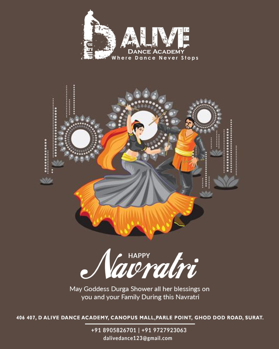 Dance Classes Festival Post — Move to the Beat This Season (Navratri • Diwali • New Year more)