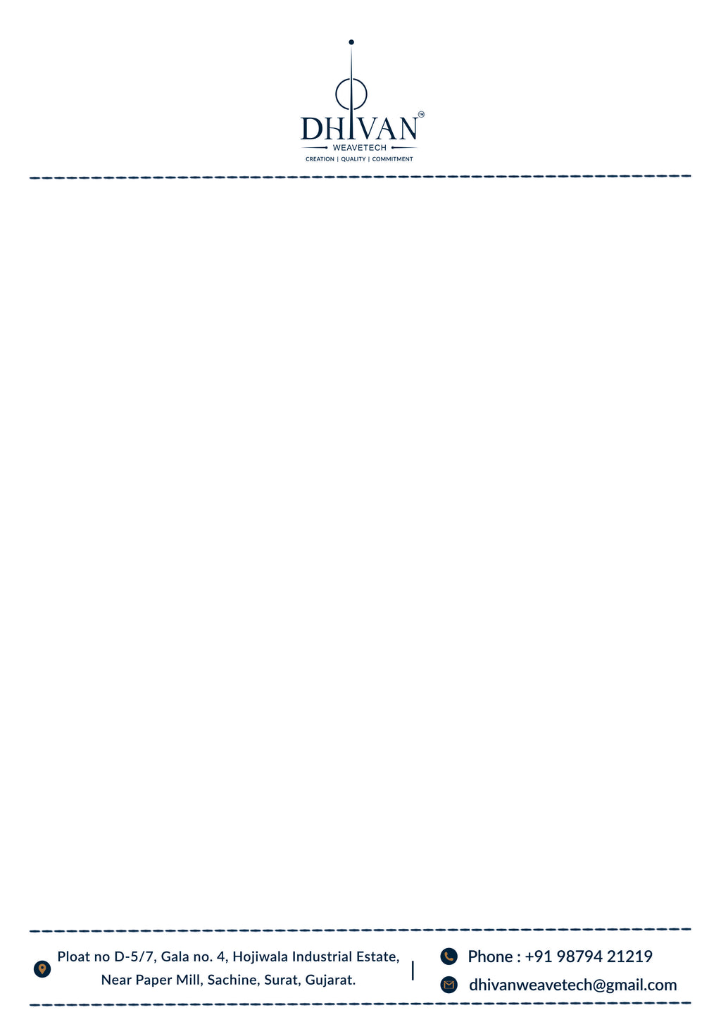 Custom Textile & Fabric Letterhead Design | Print-Ready & Creative