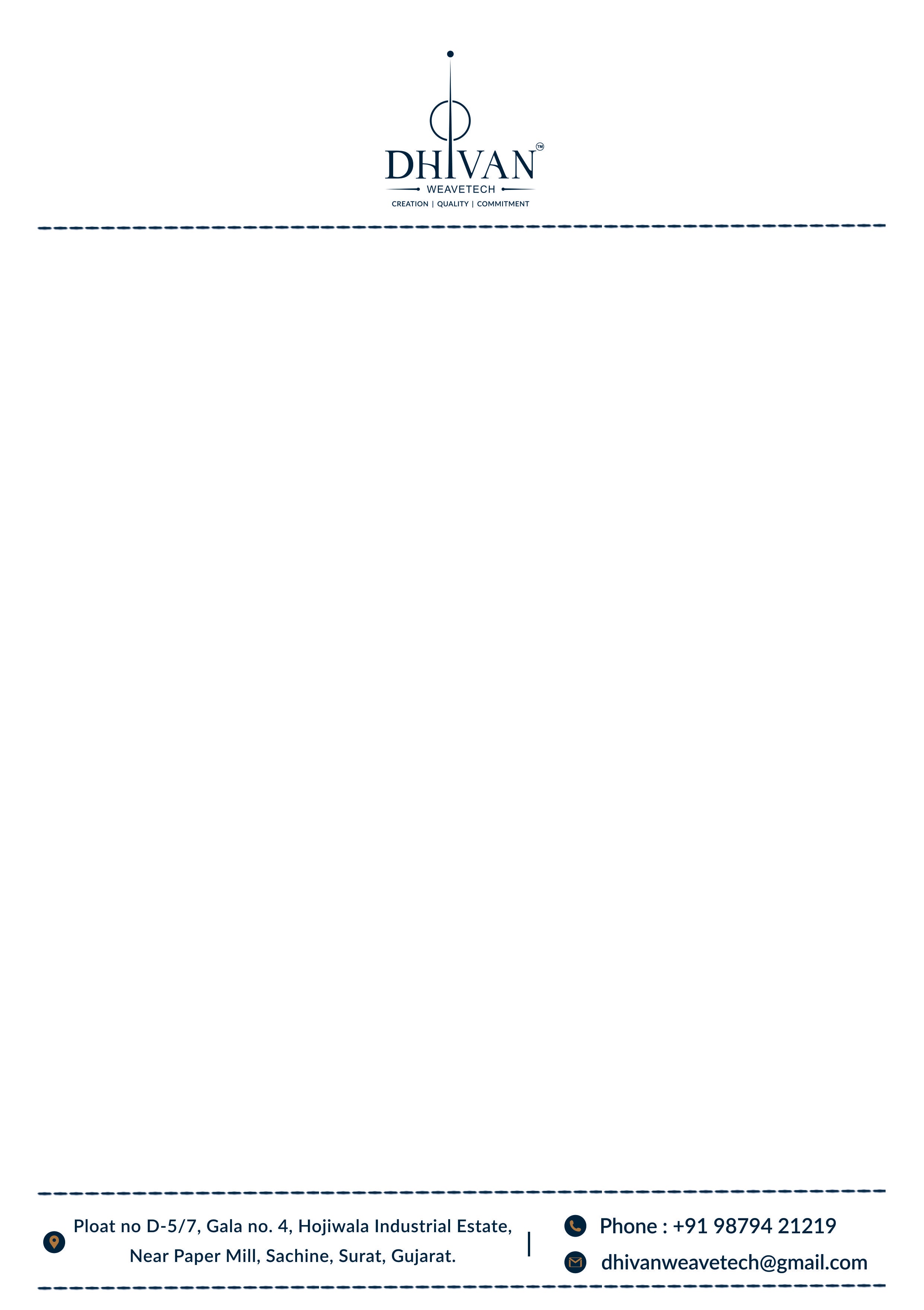 Custom Textile & Fabric Letterhead Design | Print-Ready & Creative