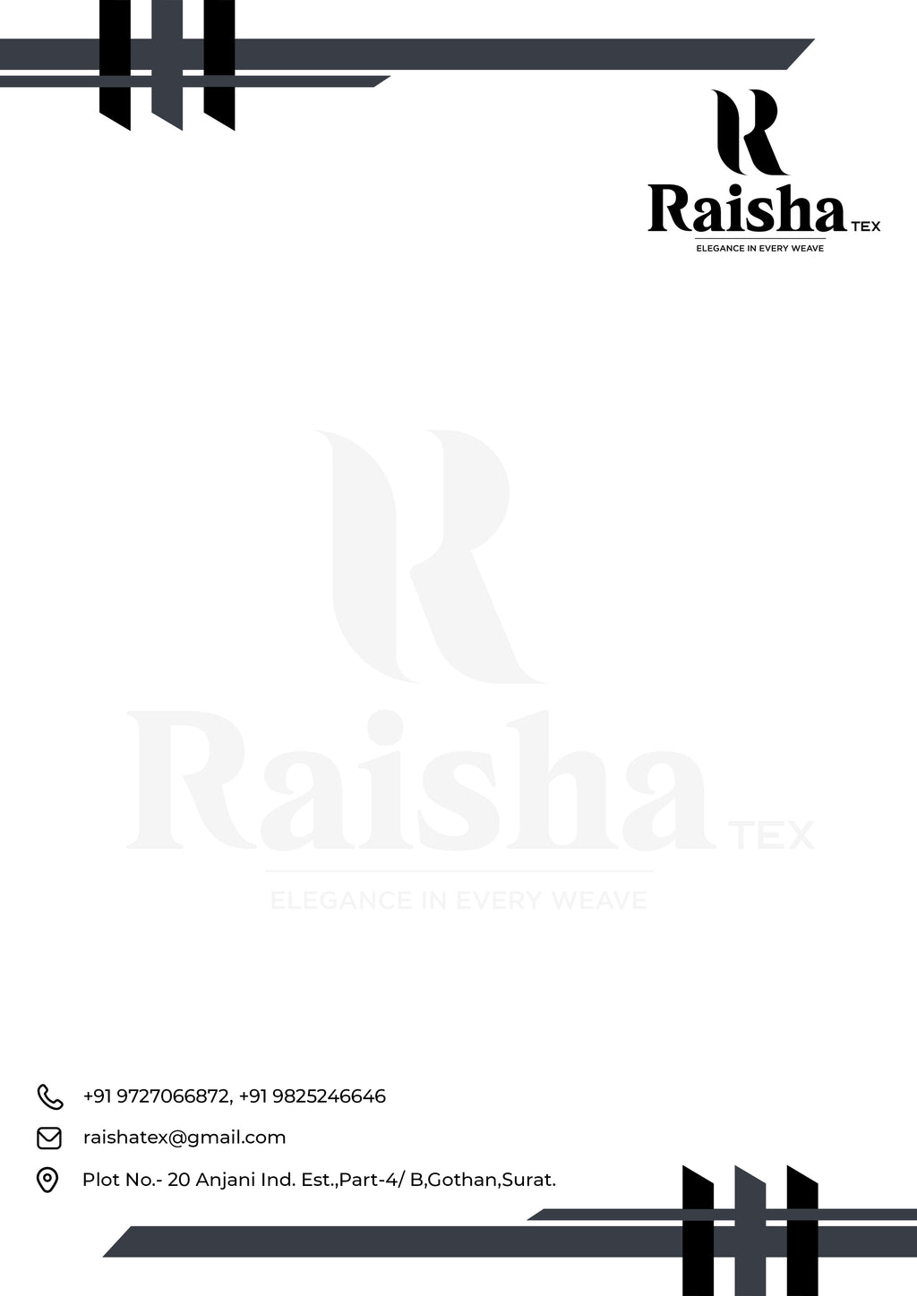 Custom Textile & Fabric Letterhead Design | Print-Ready & Creative