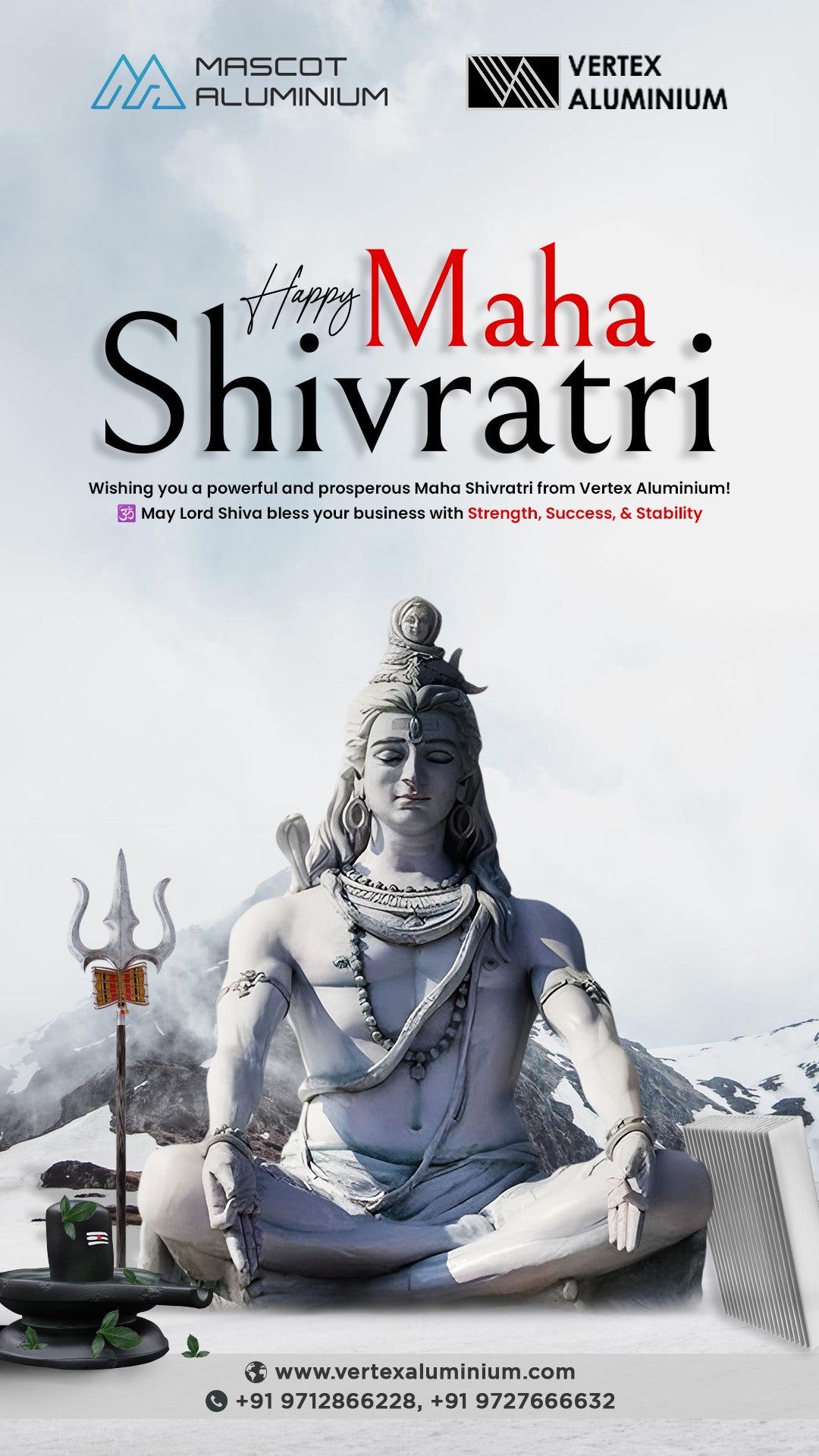Aluminum shop Festival Post — Celebrating Strength Shine This Season (Diwali • Makar Sankranti • New Year)