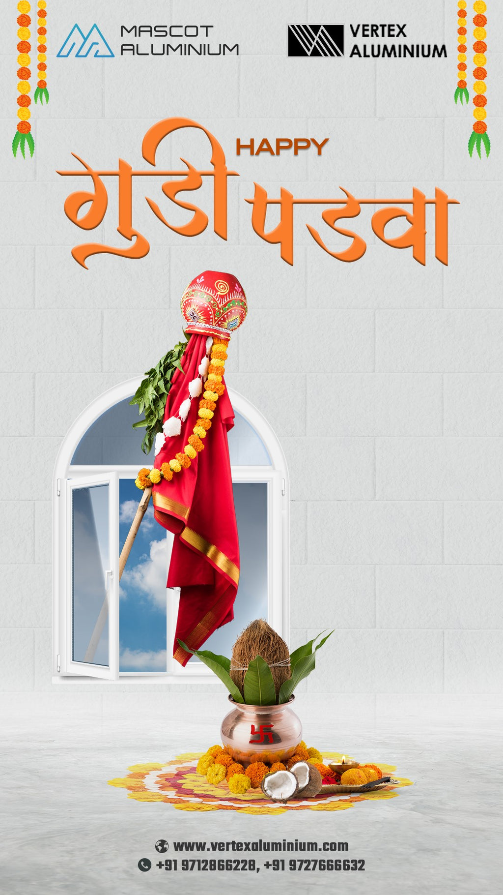 Aluminum shop Festival Post — Celebrating Strength Shine This Season (Diwali • Makar Sankranti • New Year)