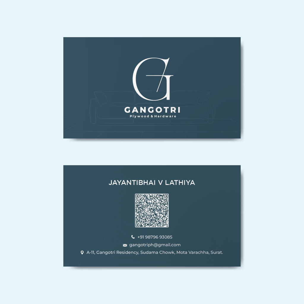 Custom Visiting Card Design — Hardware Shop & Furniture Branding