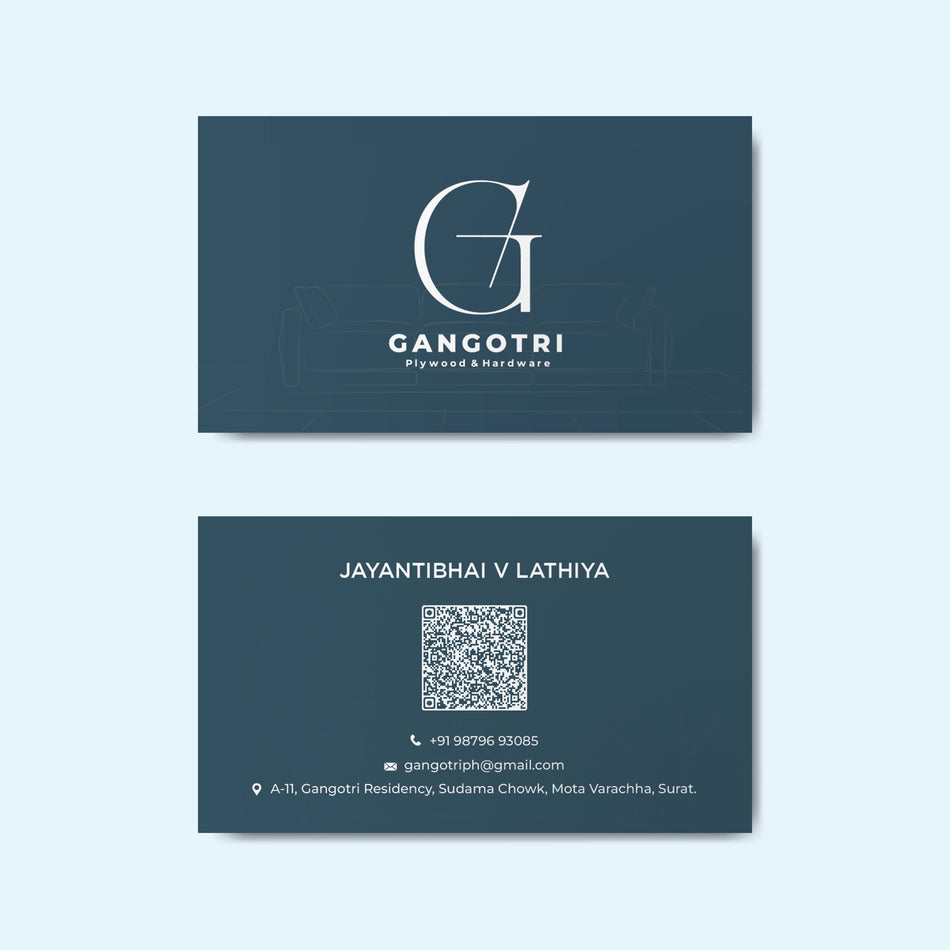 Custom Visiting Card Design — Hardware Shop & Furniture Branding