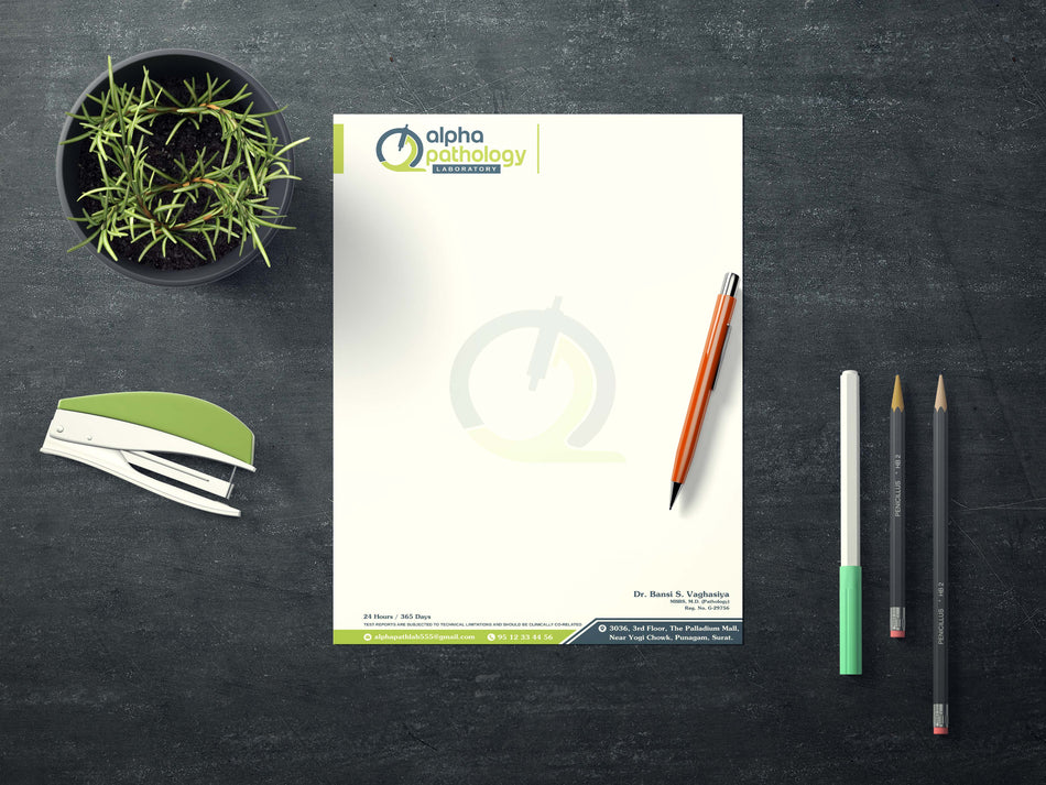 Custom Hospital & Healthcare Letterhead Design | Print-Ready