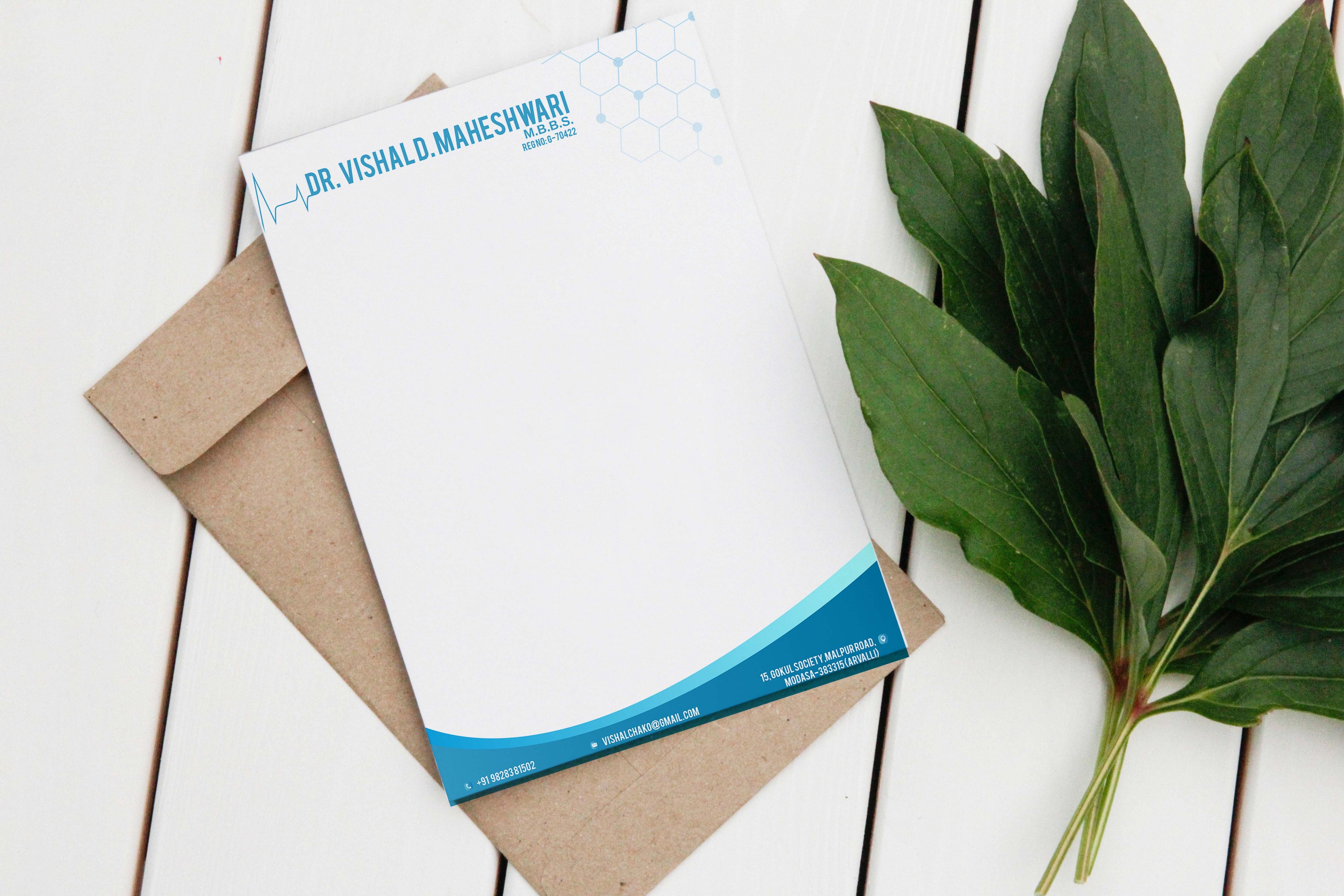Custom Hospital & Healthcare Letterhead Design | Print-Ready