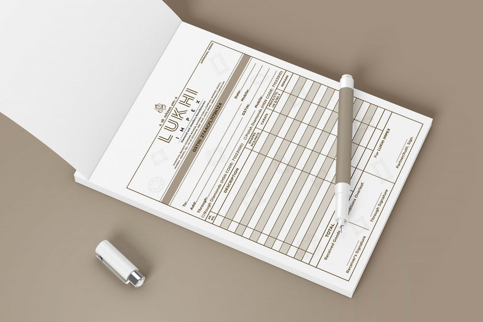 Shine Professionally - Custom Bill Books for Jewellers
