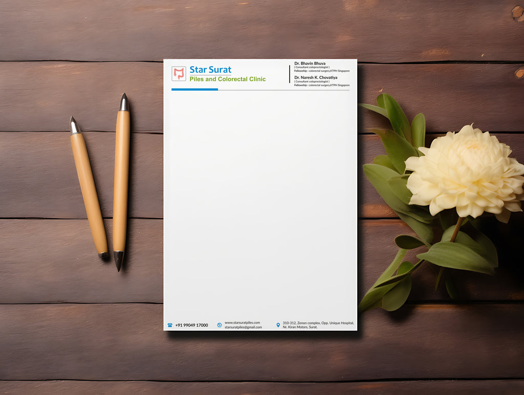 Custom Hospital & Healthcare Letterhead Design | Print-Ready