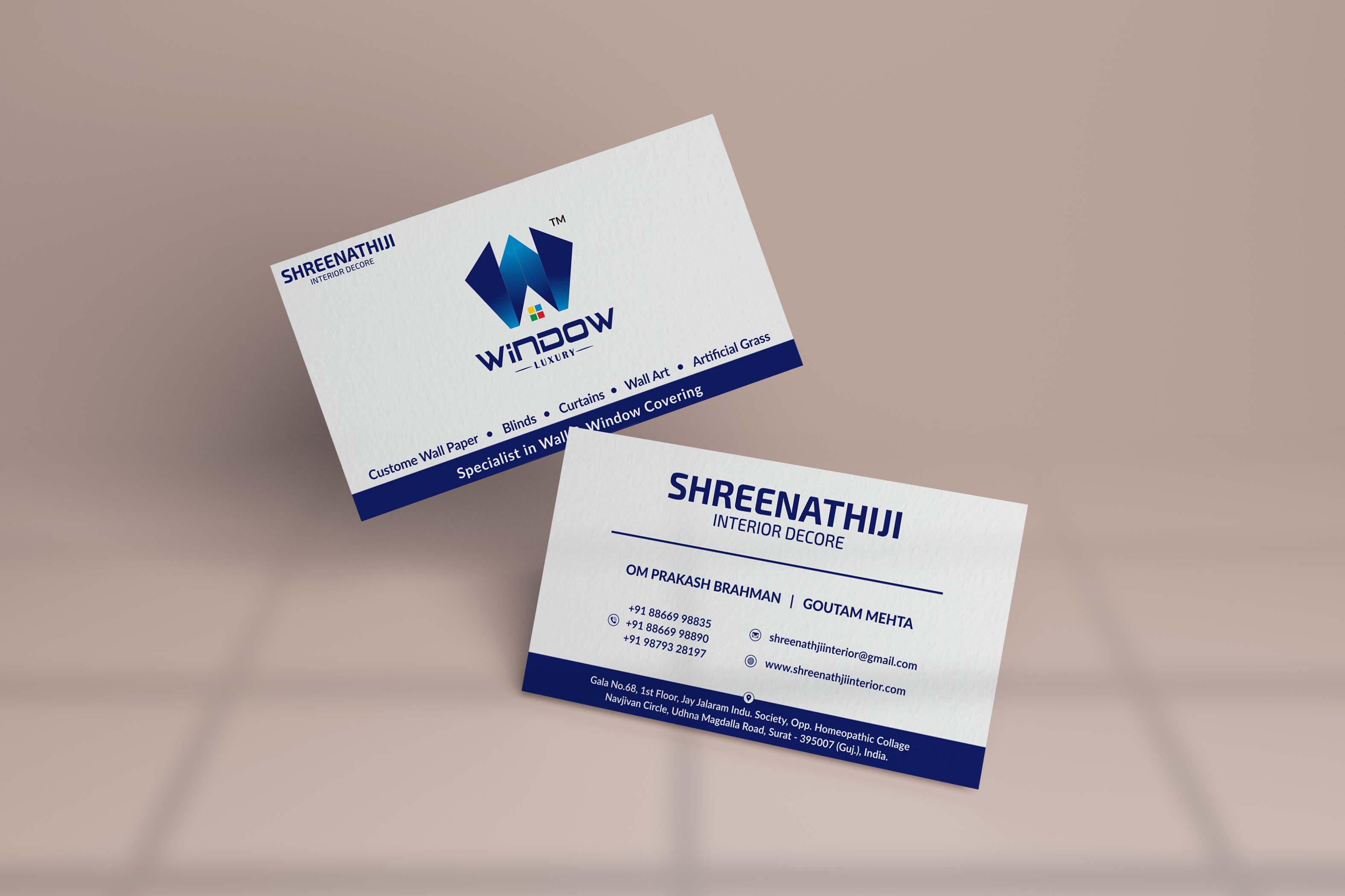 Custom Visiting Card Design — Hardware Shop & Furniture Branding